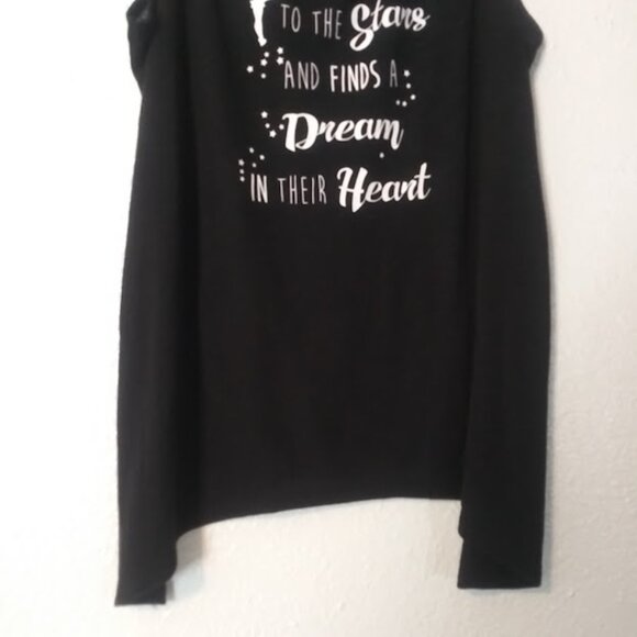 Disney women's size XL (15-17) black and white top - Picture 3 of 14